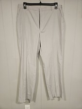 Gray Unbranded Flat Front Trousers Tailor Made 36x32 Made In USA