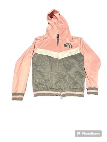 Qruel Girls Size Large Two Piece Suit Set Hoodie Jacket & Sweat Pants W/pockets - Picture 3 of 9