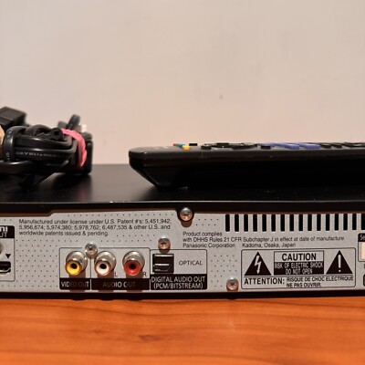 Panasonic DMP-BD45 Blu-ray Player Remote/High Speed HDMI Cable