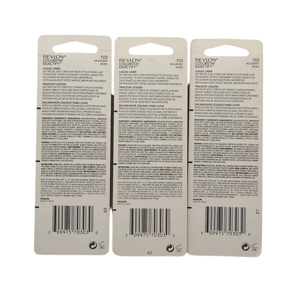 3 Pack Revlon ColorStay Exactify Liquid Liner, 103 Mulberry - Image 2 of 4
