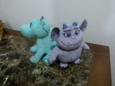 2- stuffed toy set. Sofia the First dragon and purple monster