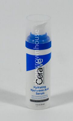 CeraVe Skin Hydrating HYALURONIC ACID SERUM 1oz Ceramides Vitamin B5 UNbxd
