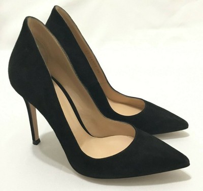 gianvito rossi black suede pumps