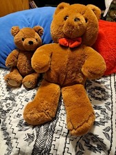 1981 R Dakin  Co THEODORE Teddy and 1986 Teddy Lot Of 2 Stuffed Animal Plush