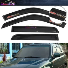 Fit For 97-01 Honda CR-V Window Visor Rain Shade Guard Smoke Acrylic w/ Mugen