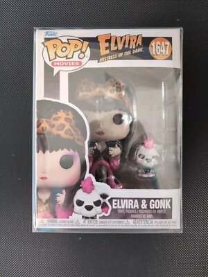 Funko Pop! Elvira Mistress of the Dark Elvira & Gonk #1647 with POP Protector