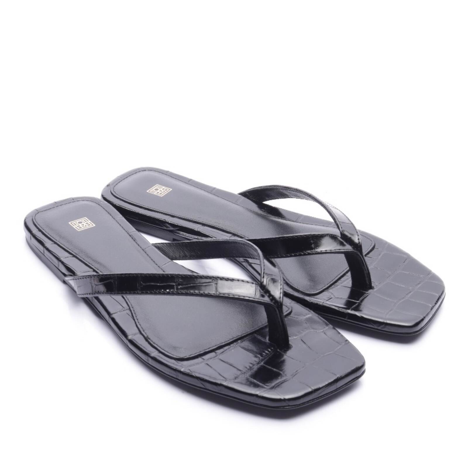 Sandalen Totême Schwarz 38 EUR Neu