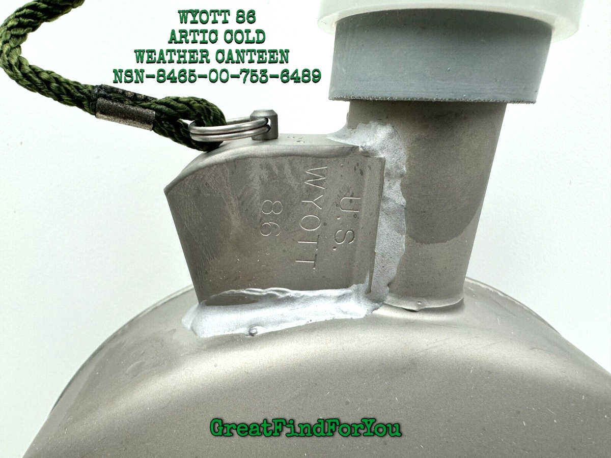 MILITARY USGI WYOTT 86 ARTIC COLD WEATHER CANTEEN NSN 8465