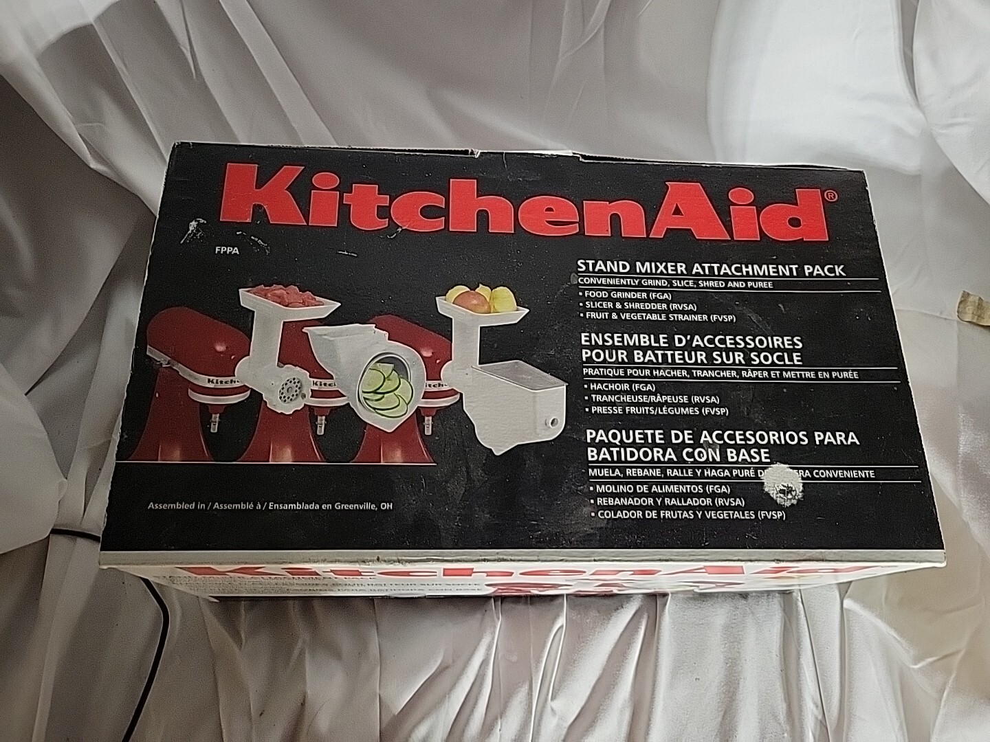 KitchenAid FPPA Attachment Pack for KitchenAid Stand Mixers White EUC 786513414182 eBay