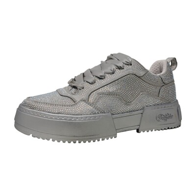 Buffalo RSE Spark Damenschuhe Für lose Einlagen Schnürer Silber Freizeit