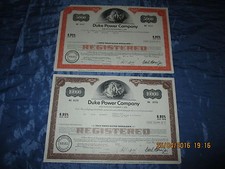 208 : Wertpapier / Aktie  USA , DUKE POWER Company , 10.000 $ + 5000 $ , 1971/72