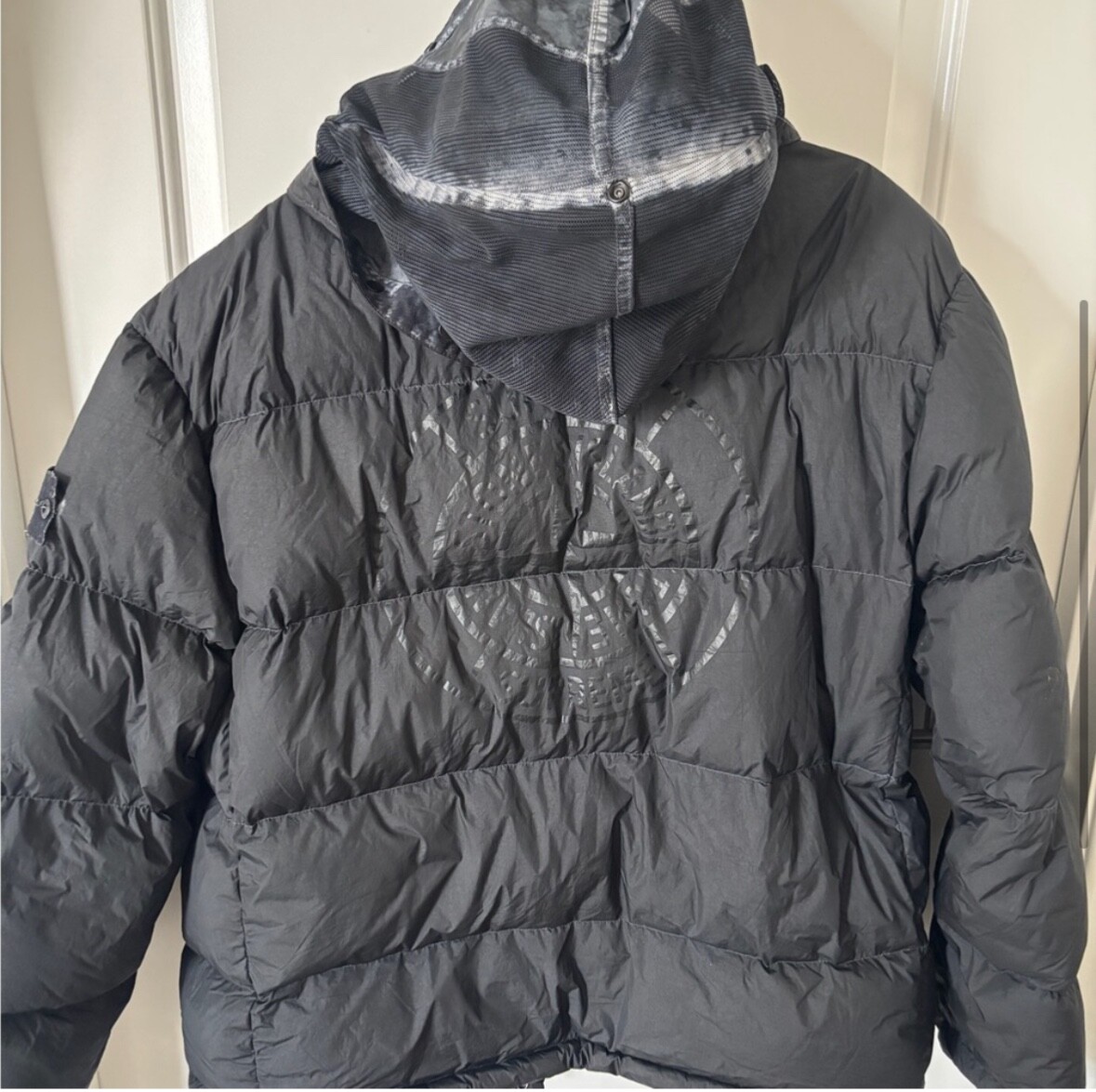 SUPREME®/STONE ISLAND® PAINTED CAMO CRINKLE DOWN JACKET | eBay