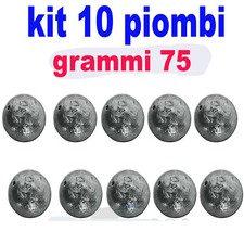 piombi a sfera piombo a palla passante forato pesca fondo mare lago fiume gr. 70