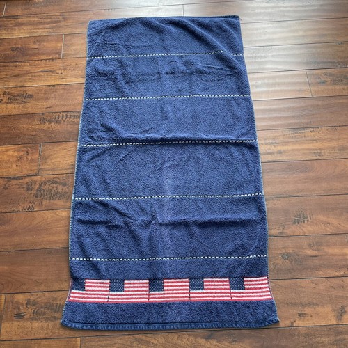 Toalla de mano patriótica de colección toalla Jubileo suave juego de 2 piezas bandera azul estrellas EE. UU. - Imagen 10 de 16