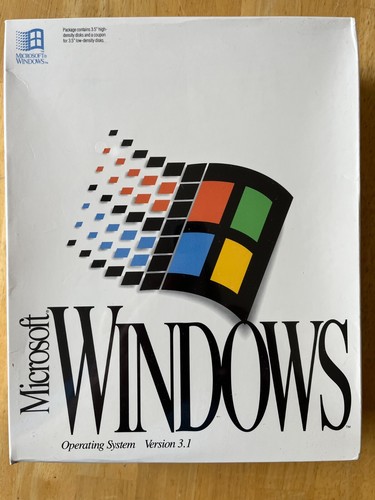 Microsoft Windows Operating System 3.1 New Factory Sealed.