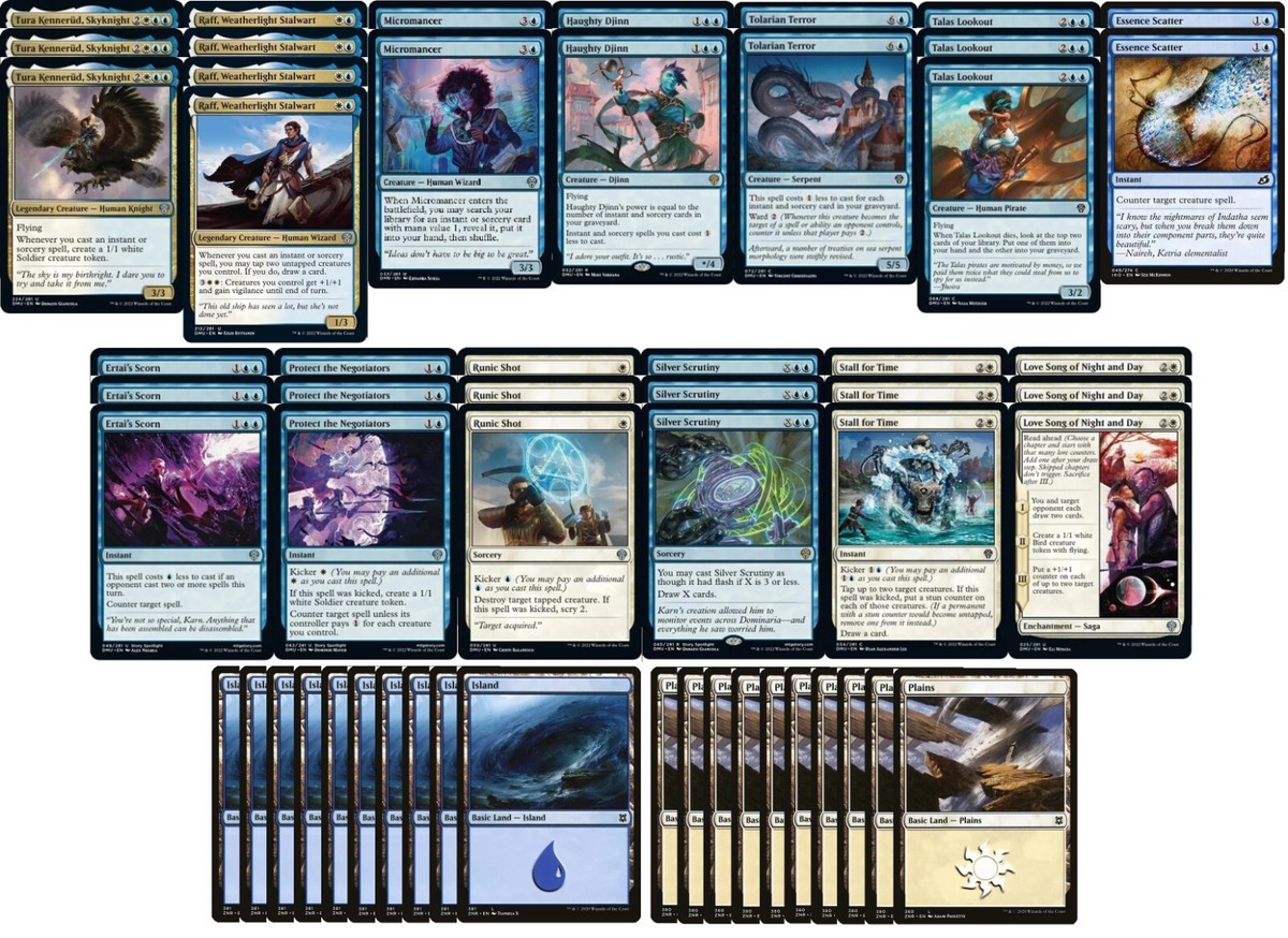 Blue White Flying Token Deck - Azorius Control - Powerful - 60