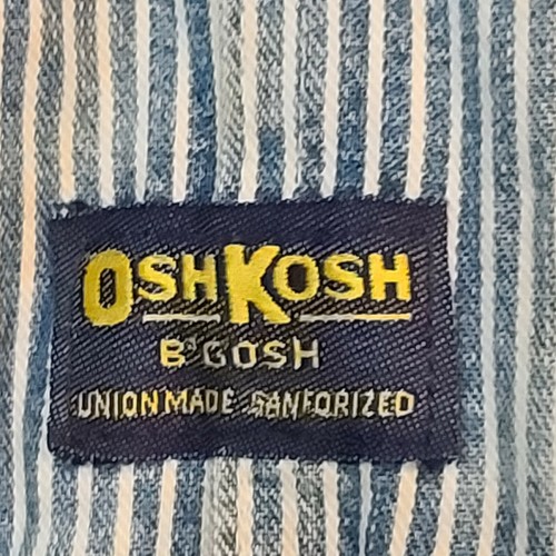Vintage Mens 42x34 OshKosh B'gosh Pinstripe Union Made Sanfordized Overalls - Picture 2 of 12