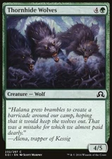 Magic the Gathering MTG Thornhide Wolves (232) Shadows over Innistrad   LP