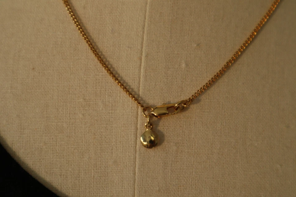 Collar Orquídea J Crew Verde. Amarillo. Tono dorado 22"" pulgadas de largo gran tamaño 22"" Ni Foto 4 de 4