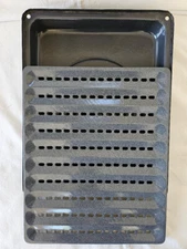 Vintage Broiler Pan & Dripping Rack Large 15" x 12” for Conventional Oven