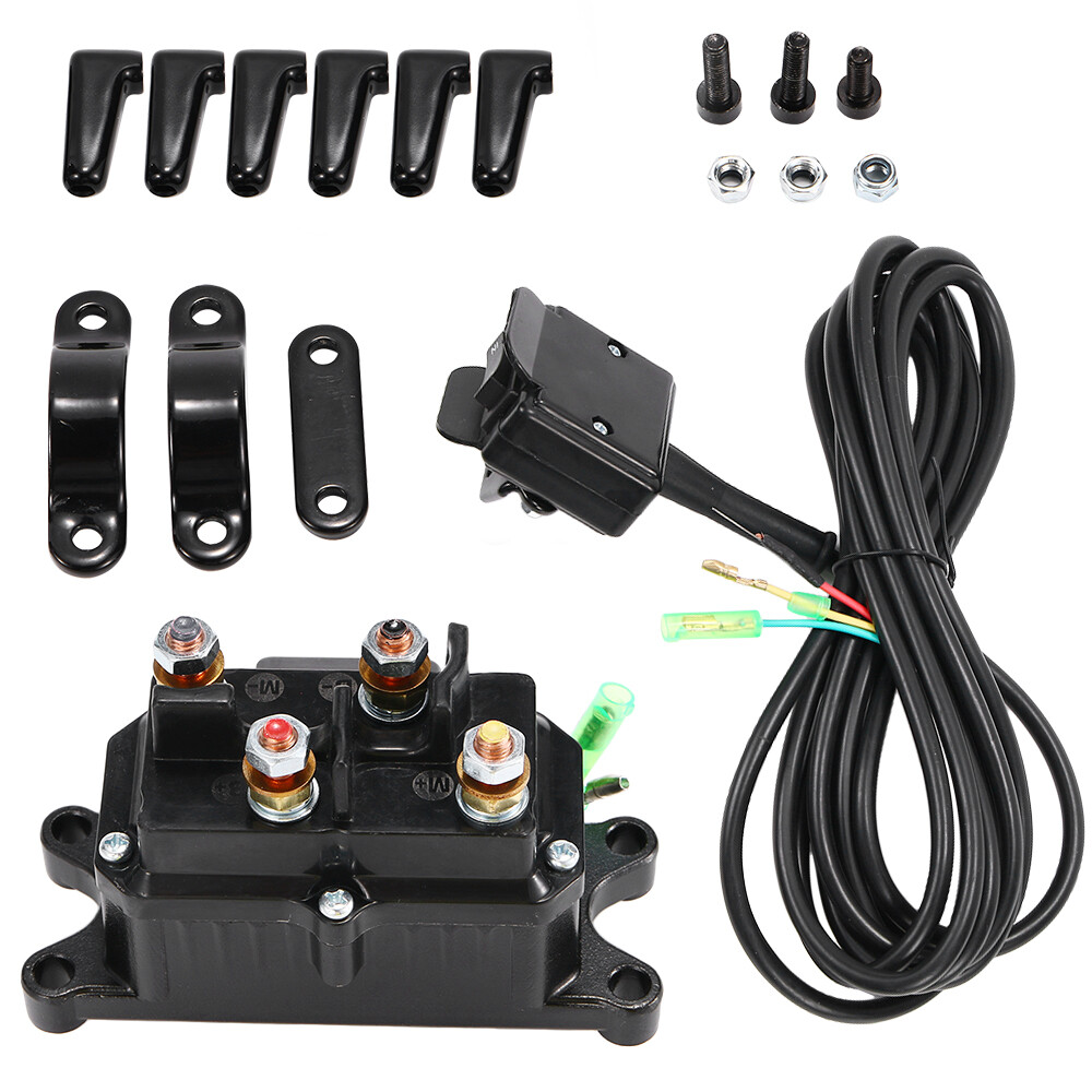 12V Solenoid Relay COMBO Contactor & Winch Thumb Rocker Switch For ATV UTV NEW 888873286536 eBay