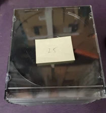 CD Case, Slimline, Black Back, Lot of 25