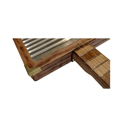 Washboard Electric Guitar 4tpv Cigar Box Matteacci's - Foto 4 di 6