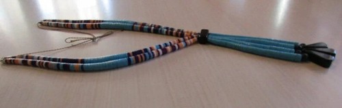 Santo Domingo Faux Turquoise Jacla Necklace + - Picture 3 of 5