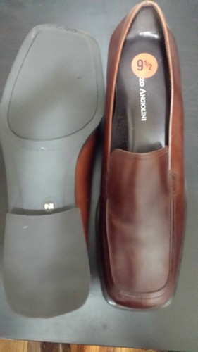 Enzo Angiolini braune flache Leder Oxford Penny Loafer Sandalen Schuhe ~ 9,5 M3020 - Bild 4 von 7