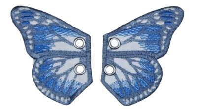 Blue Butterfly Shoe Wings, Monarch Buttefly Shoe Clips Accessories, Boot Clip