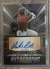 2023 Chronicles Andrew Pintar Obsidian Orange Electric Etch Auto #14/35 RC