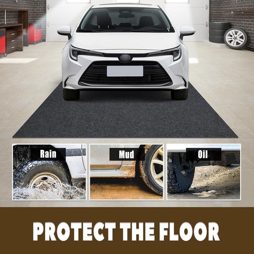Oil Spill Mat 3' x 7' Garage Floor Mat Under Car Waterproof Durable Non Slip TPR - Picture 3 of 6