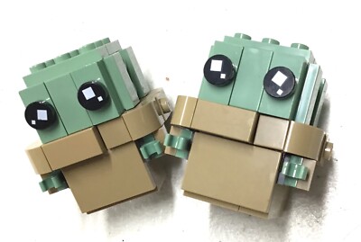 LEGO LOT OF BRICKHEADZ GROGU BABY YODA STAR WARS CREATIONS PARTIALLY  COMPLETE