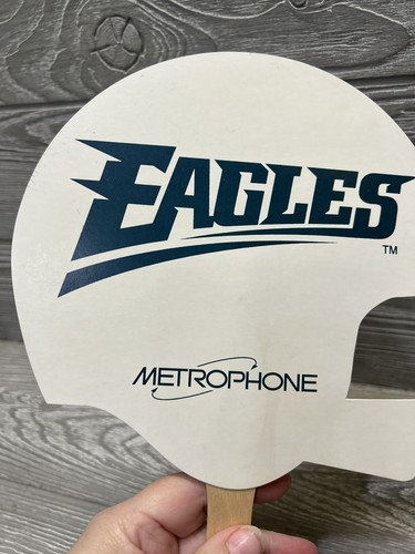 Vintage Philadelphia Eagles Cardboard Fan with Handle NFL Football Promo 12” - Picture 3 of 4