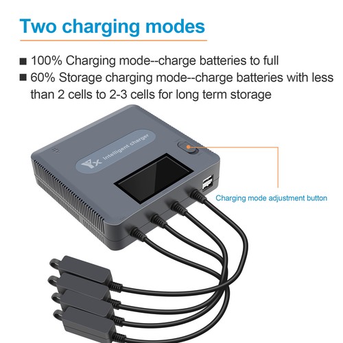 Fit for DJI Mavic AIR 2/Mavic AIR 2S Intelligent Digital Display Charger Battery - Photo 3 sur 10