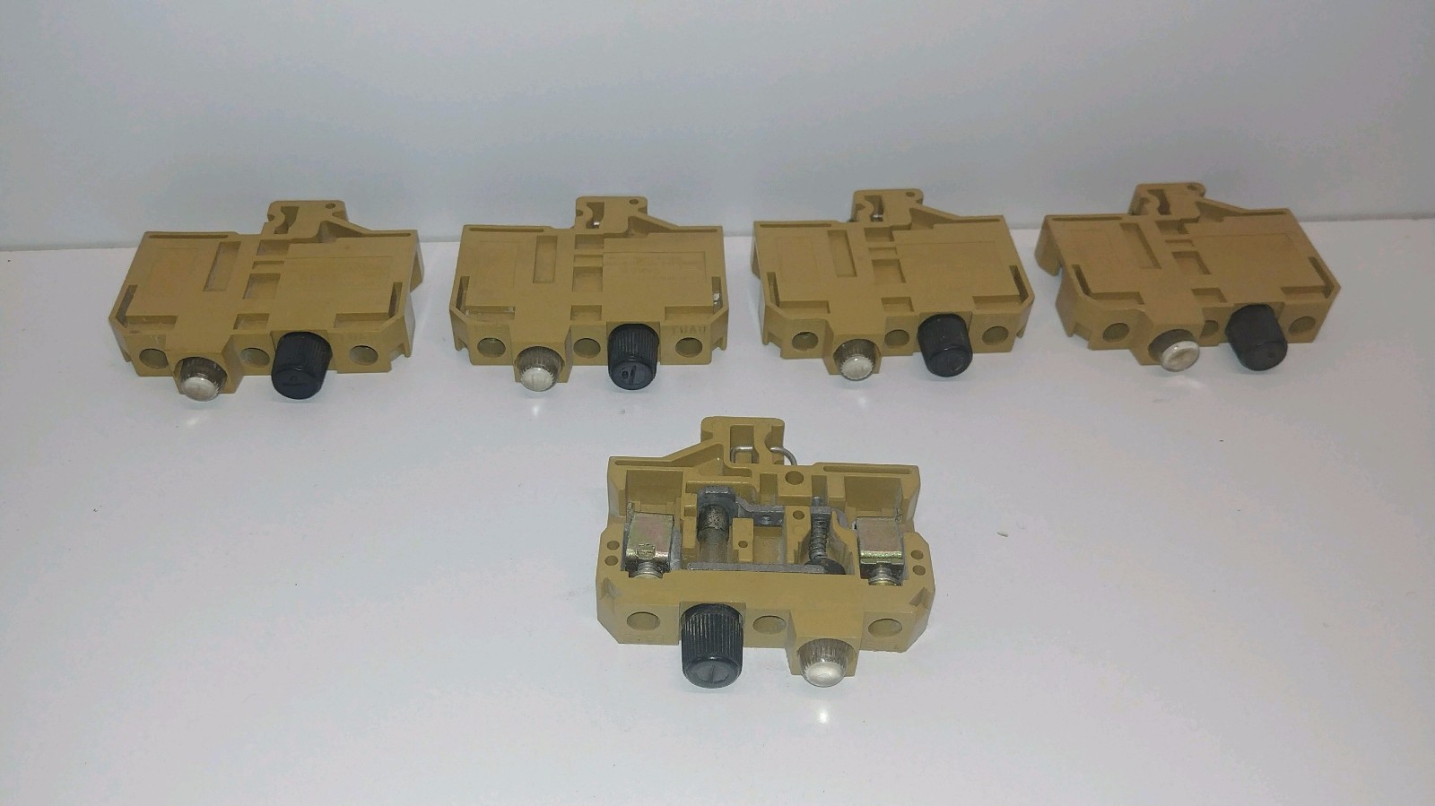 LOT OF 5 GUARANTEED! WEIDMULLER 10A 250V TERMINAL BLOCKS SAKS6