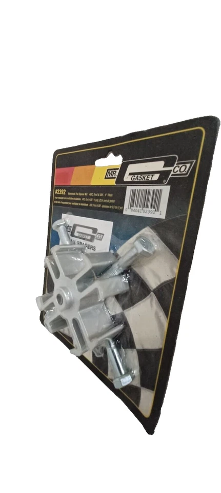 Kit espaciador ventilador aluminio Mr. Gasket #2392 AMC FORD GM 1" de espesor Foto 2 de 3