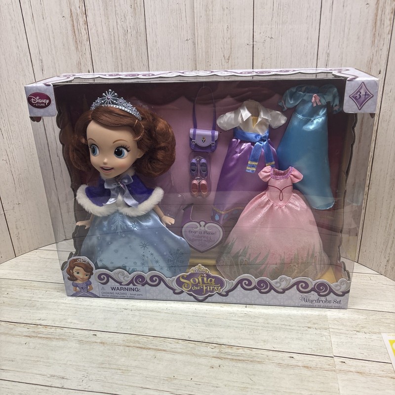 [Disney Store] Sofia the First Wardrobe Deluxe Doll Set - New