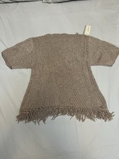 Crochet Outfit Set Two Piece Top/Pants Brown small Stretchable