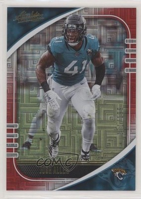 2020 Panini Absolute Red Squares 171/199 Josh Hines-Allen Josh Allen #27 00gy