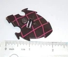 GI Joe Figure BLACK MAJOR CUSTOM Accessory ( 1989 Alley Viper )     Brown Shield