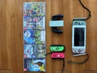 Nintendo Switch 32GB Neon Blue/Red, Games Bundle, Extra Joy Cons, Portable Case