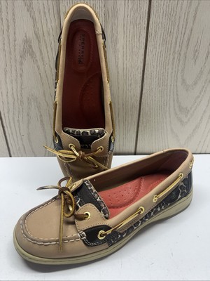 Leopard Print Sperry With Fur Sperry Top Sider Womens Shoes Size M