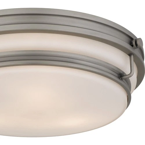 Quoizel QFL6776 Grafton 3 Light 16"W Flush Mount Ceiling Fixture - Nickel - Picture 7 of 12