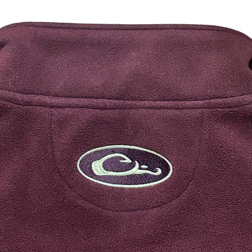 Drake Waterfowl Windproof Layering Maroon Fleece Vest Men’s Size Medium - Picture 8 of 10