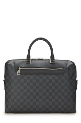 Louis Vuitton Black Damier Graphite Porte Documents Jour NM - WGACA