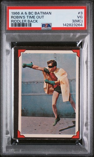 1966 A&BC Batman Riddler Back #3 — PSA (grade unconfirmed)