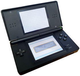 Black Nintendo iQue DS Lite Console Chinese Version Region Free + USB Charger