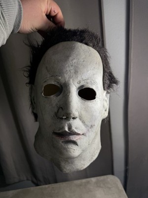 Michael Meyers Mask 2013 By Justin Mabry Halloween Horror Worn Small Red Line