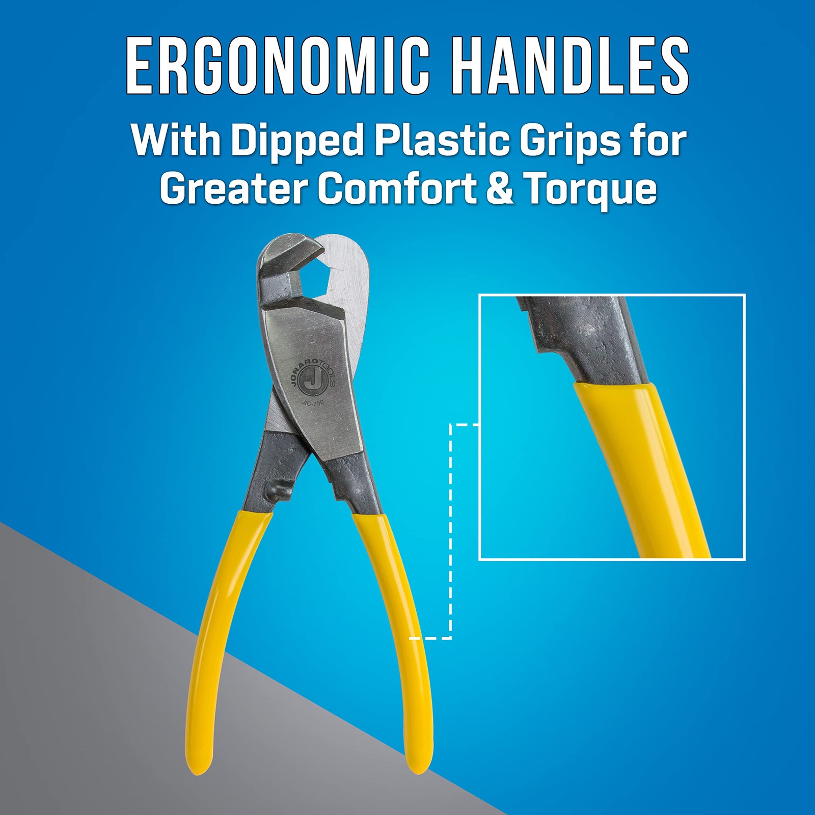 Jonard Tools Jic-750 Hardline Coax & Fiber Cable Cutter, Up To 3/4" Di